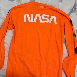 Neon orange nasa long sleeve